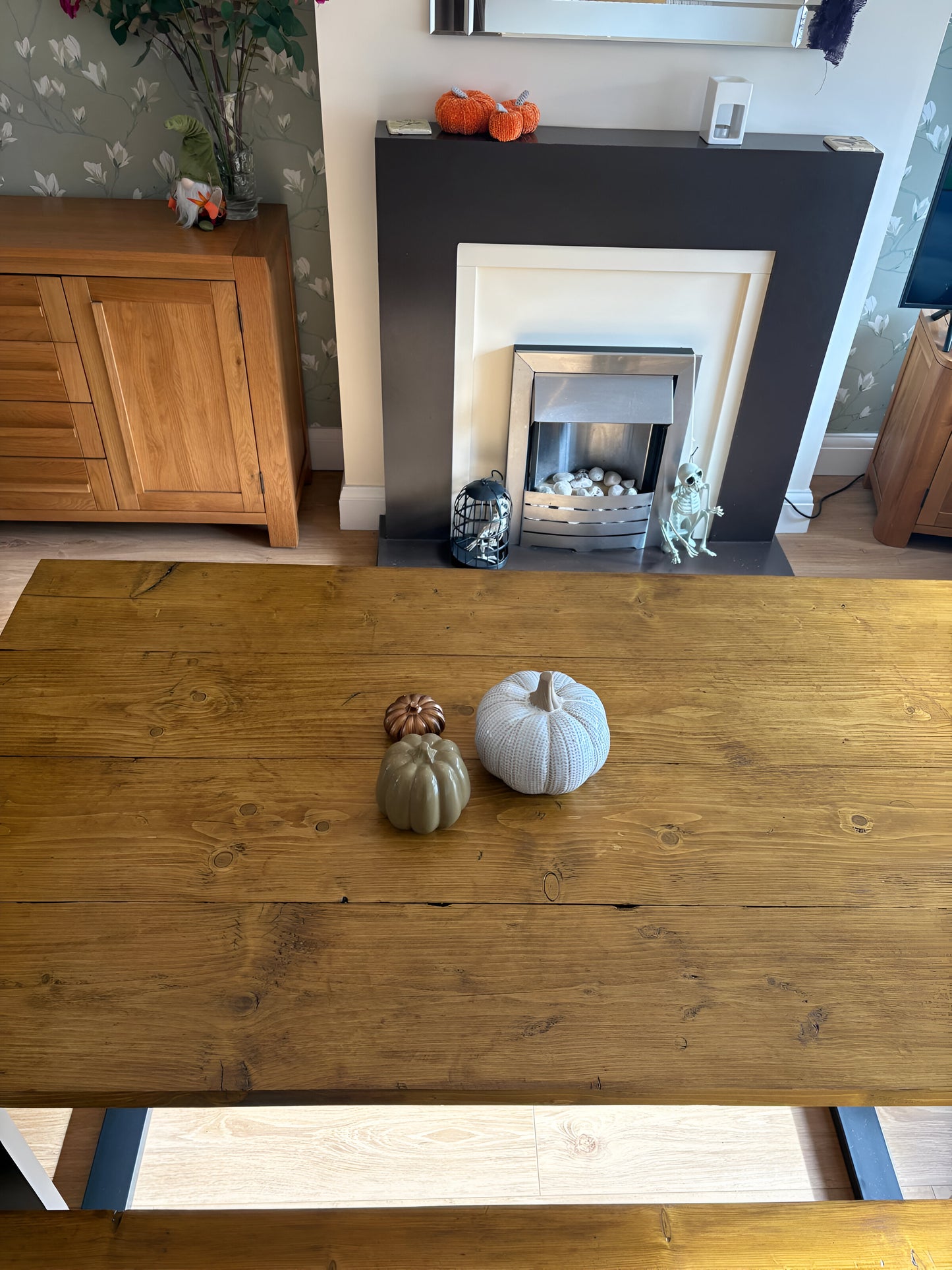 Rustic Dining Table & Bench Set